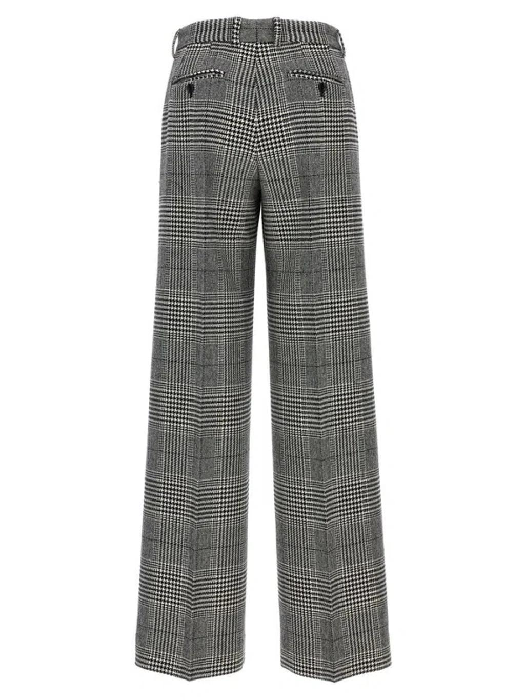 DOLCE & GABBANA Wool And Cashmere Flare Pants In Grey Product Image