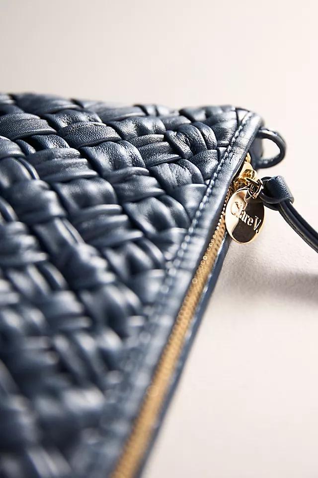 Clare V. Puffy Woven Flat Clutch Product Image