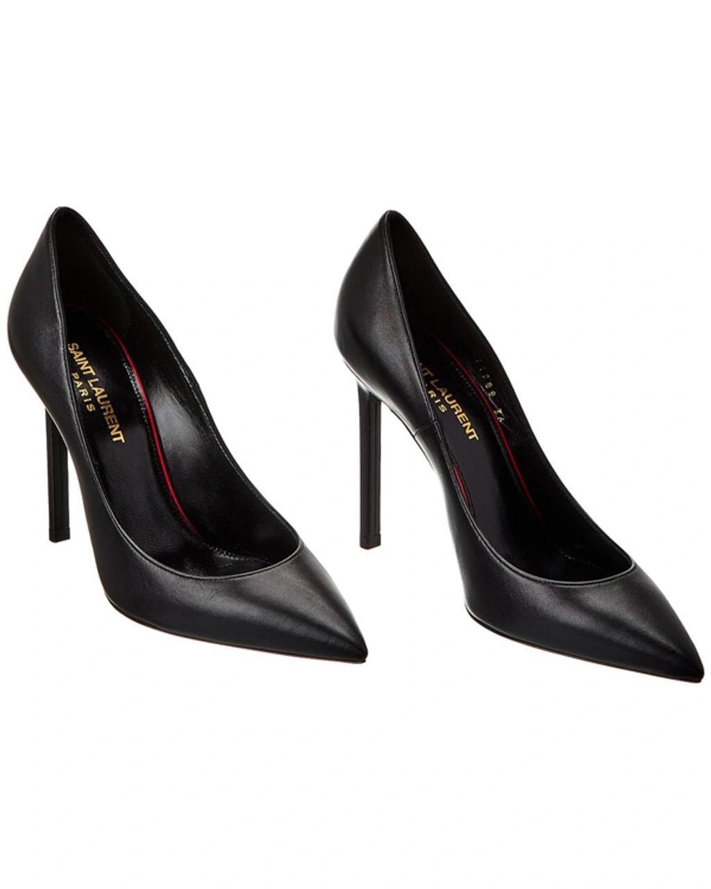 Anja 105 Escarpin Leather Pump (authentic ) In Black Product Image