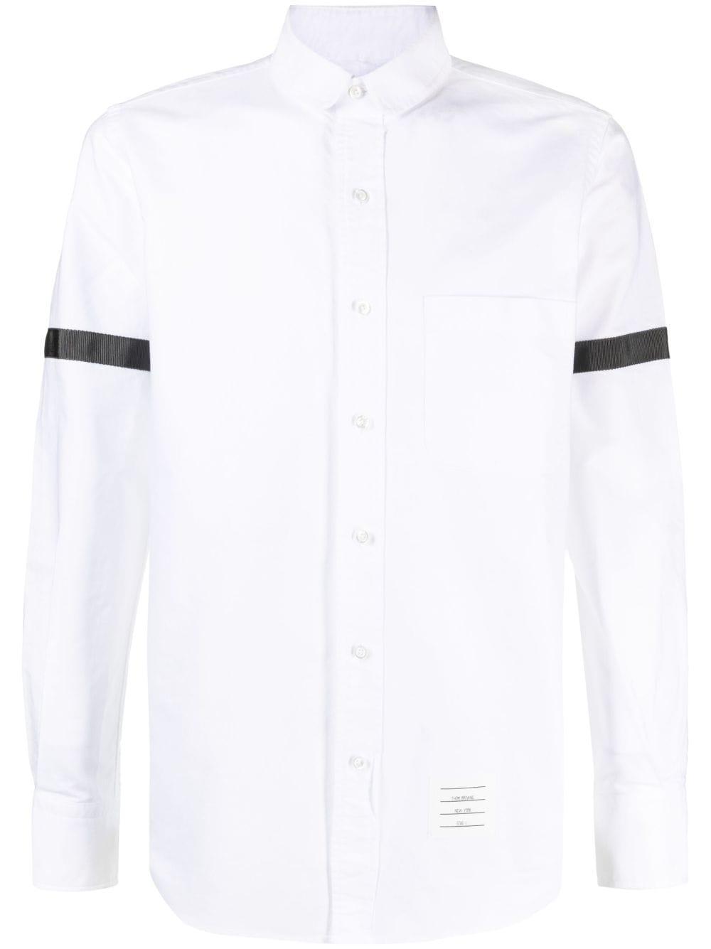 THOM BROWNE Hemd Mit Ripsband-armbinden In White Product Image