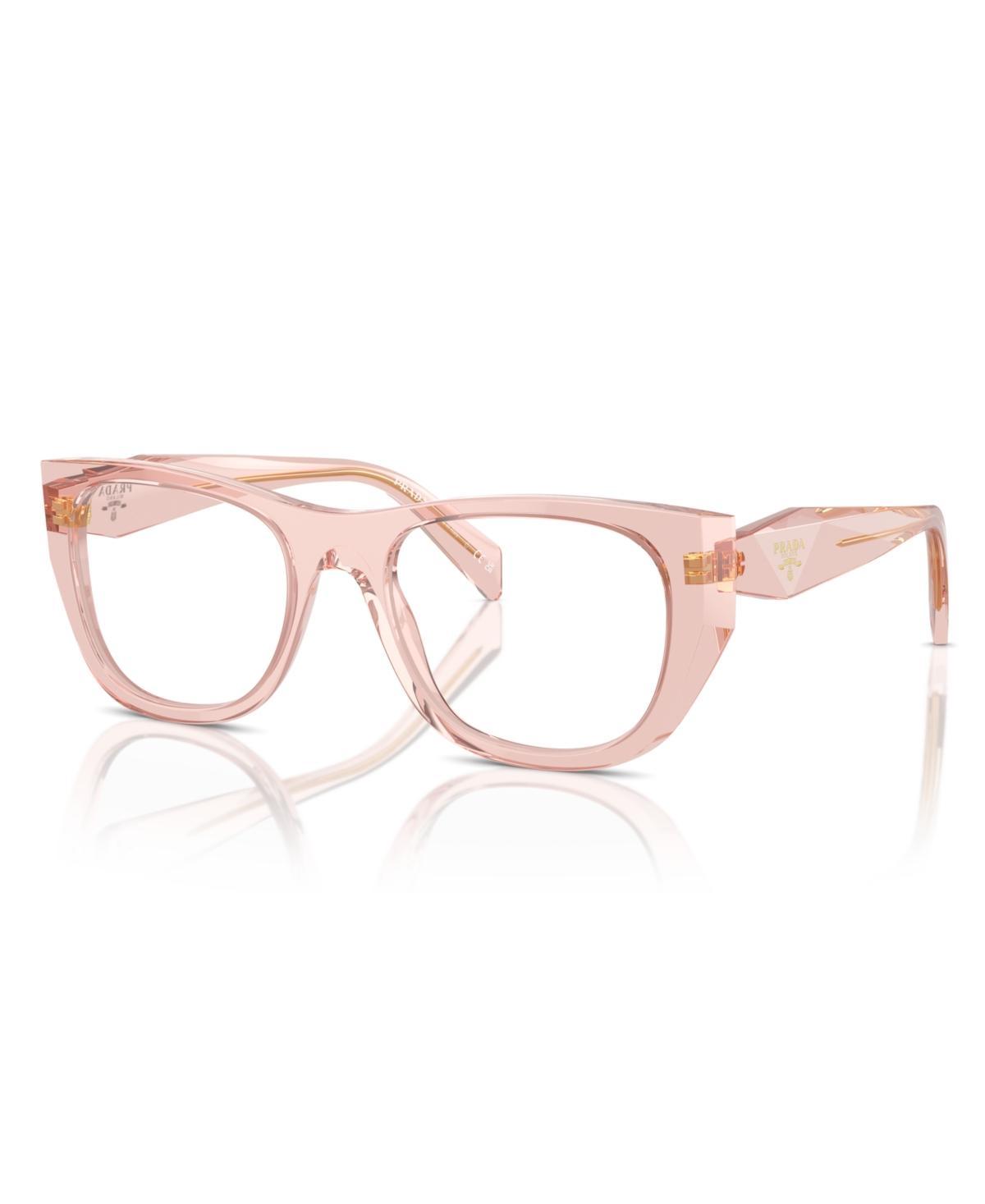 Prada Womens Polarized Eyeglasses, Pr A18V - Transparent Peach Product Image