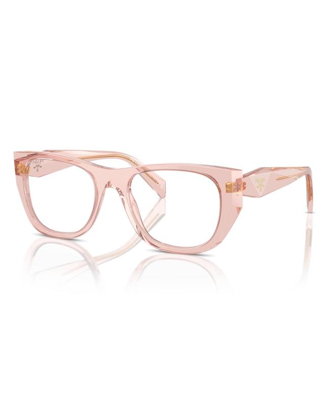 Prada Womens Polarized Eyeglasses, Pr A18V - Transparent Peach Product Image