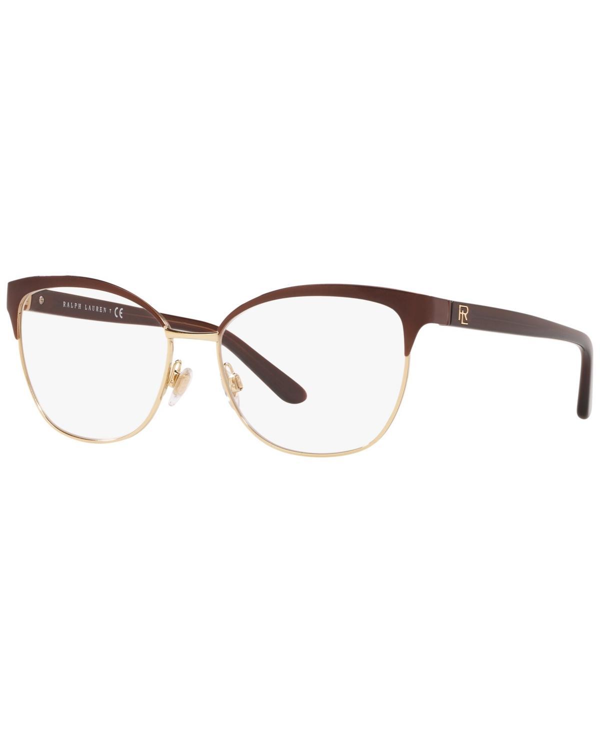 Ralph Lauren Womens Eyeglasses, RL5099 55 - Shiny Dark Red on Pale Gold Product Image