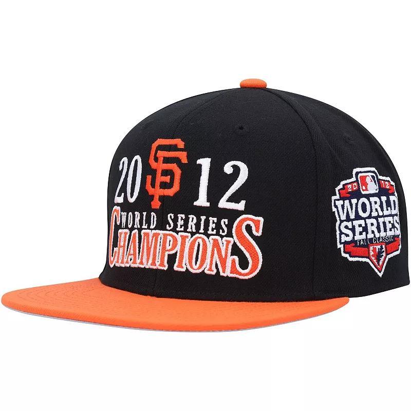 Mens Mitchell & Ness Black San Francisco Giants World Series Champs Snapback Hat Product Image