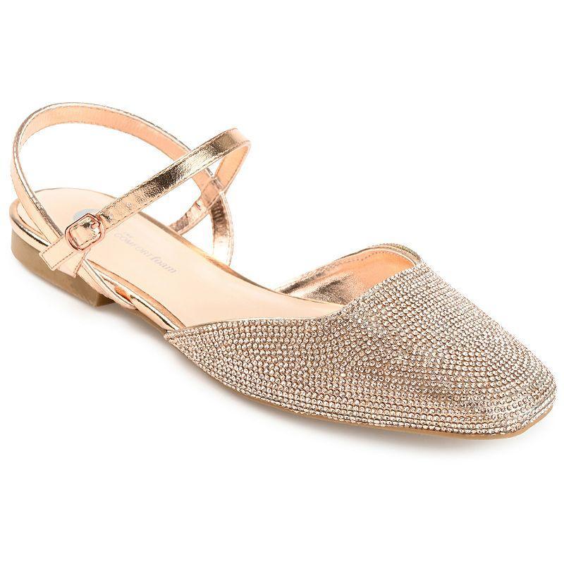 Journee Collection Nysha Womens Tru Comfort Foam Rhinestone Flats Product Image