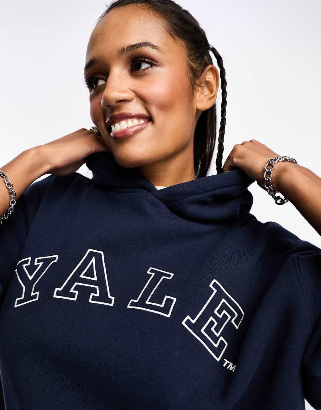 Cotton On collegiate hoodie in navy  Product Image