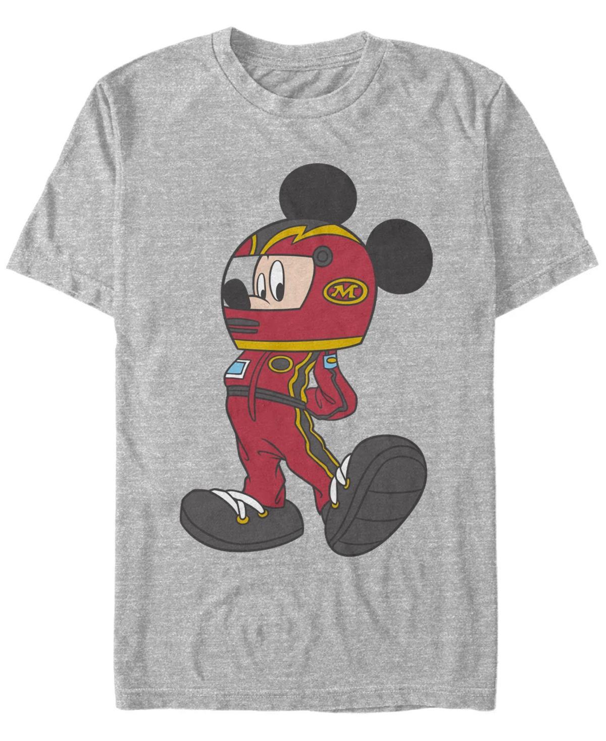 Mens Disney Mickey Mouse Race Car Driver Outfit Tee Athletic Grey Product Image