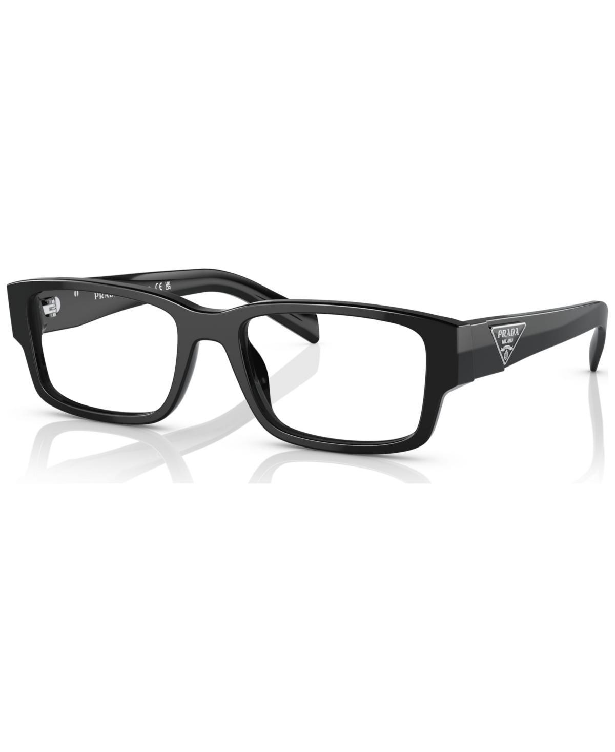 Prada Mens Rectangle Eyeglasses, Pr 07ZV53-o - Black Product Image