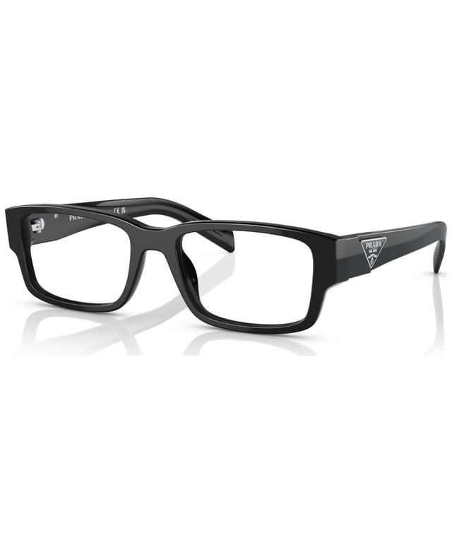 Prada Mens Rectangle Eyeglasses, Pr 07ZV55-o - Black Product Image