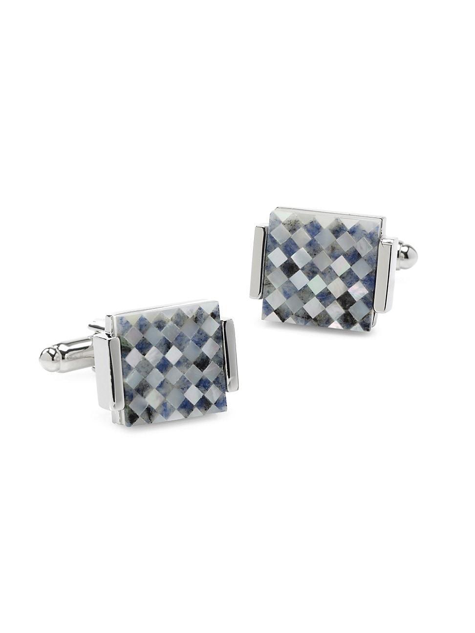 Cufflinks, Inc. Mother-of-Pearl Checkered Cuff Links Product Image