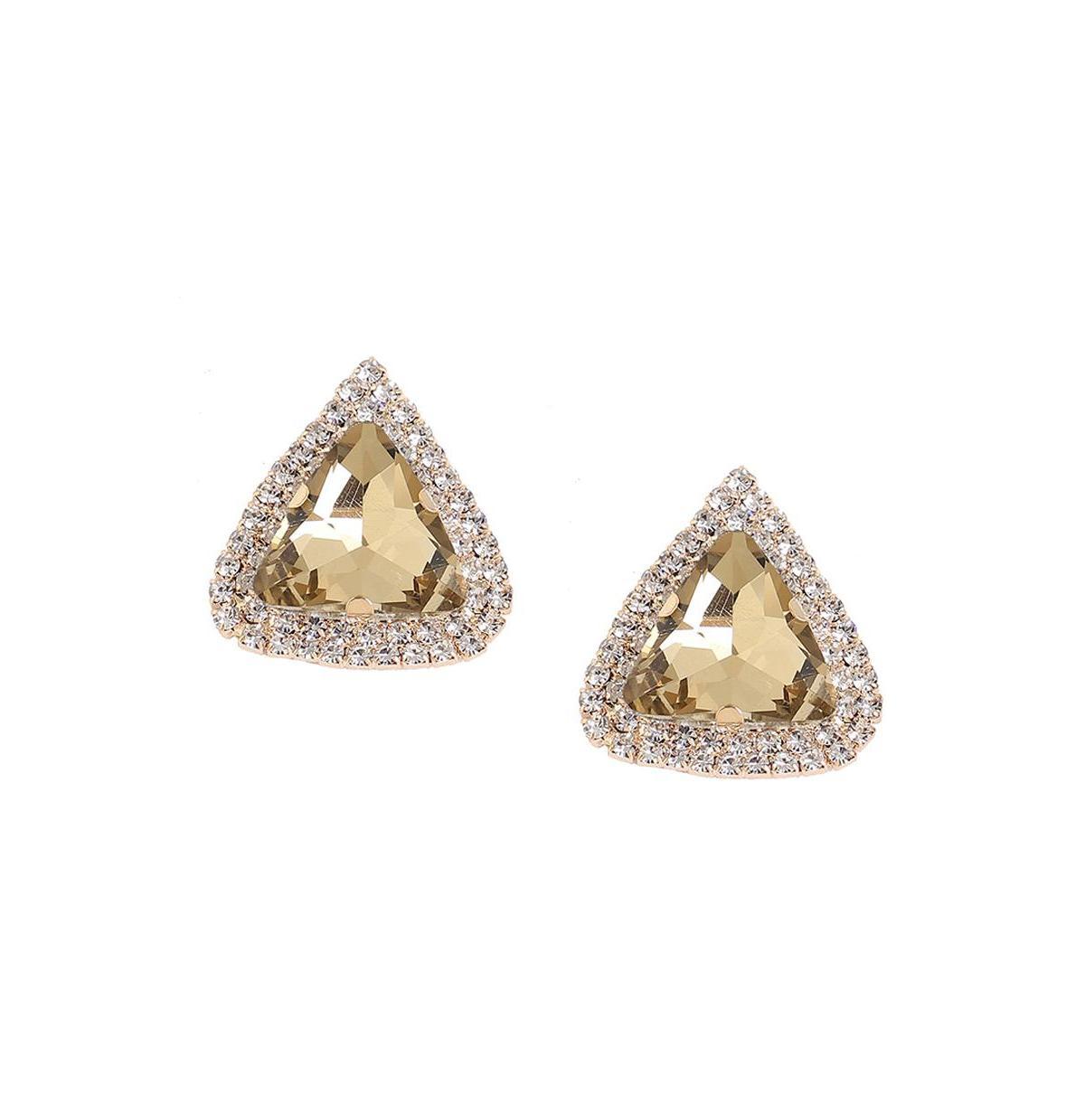 Sohi Womens Triangle Stud Earrings Product Image