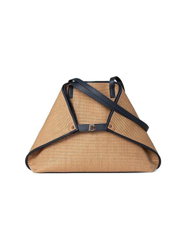 Womens Medium Ai Raffia Shoulder Bag Product Image