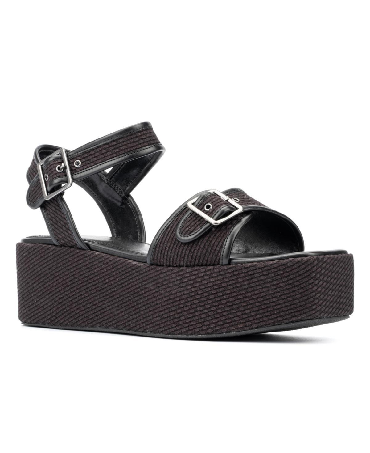 Fashion To Figure Womens Winnie Wide Width Platform Sandals Product Image