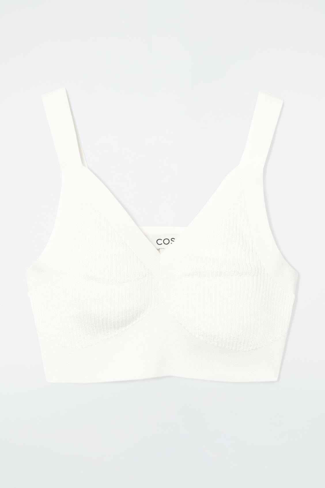 RIBBED-KNIT BRALETTE Product Image