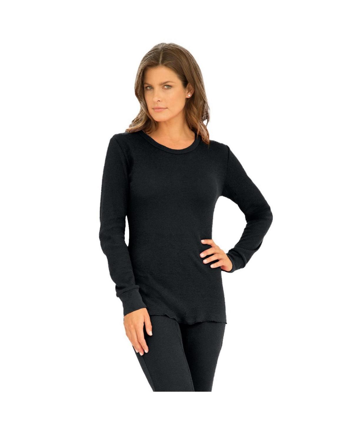 Comfort Choice Womens Thermal Crewneck Long-Sleeve Top product image