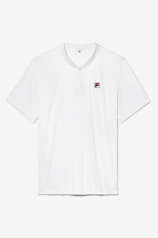 White Line Short Sleeve Henley Product Image