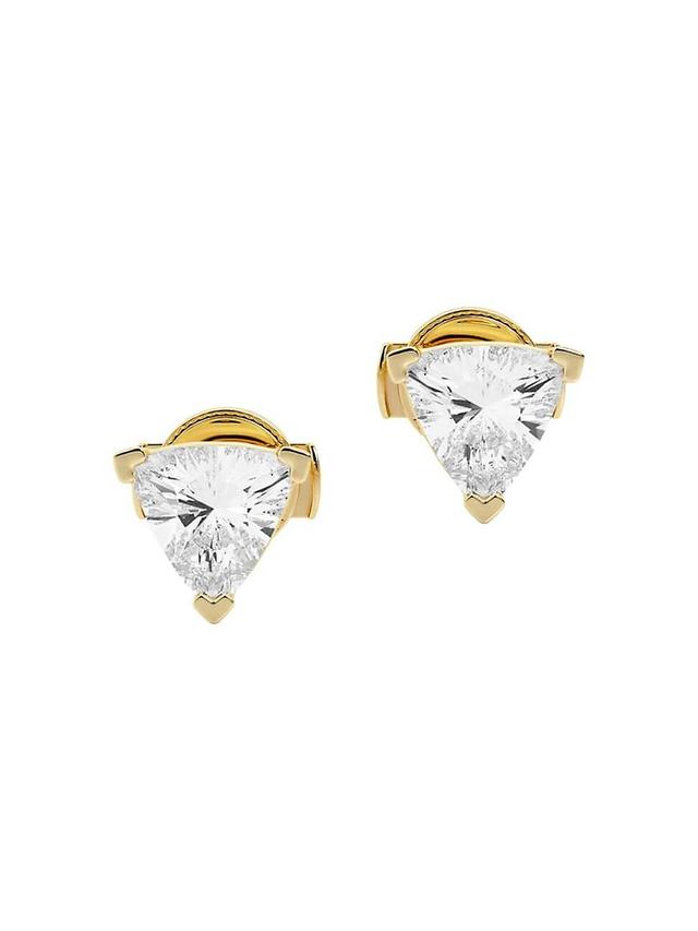 Womens Ethereal 14K Yellow Gold & 2 TCW Lab-Created Diamond Stud Earrings - Yellow Gold Product Image