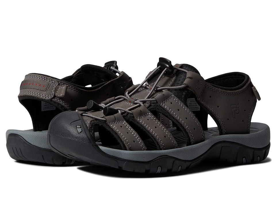 Propet Kona Mens Fisherman Sandals Grey Product Image