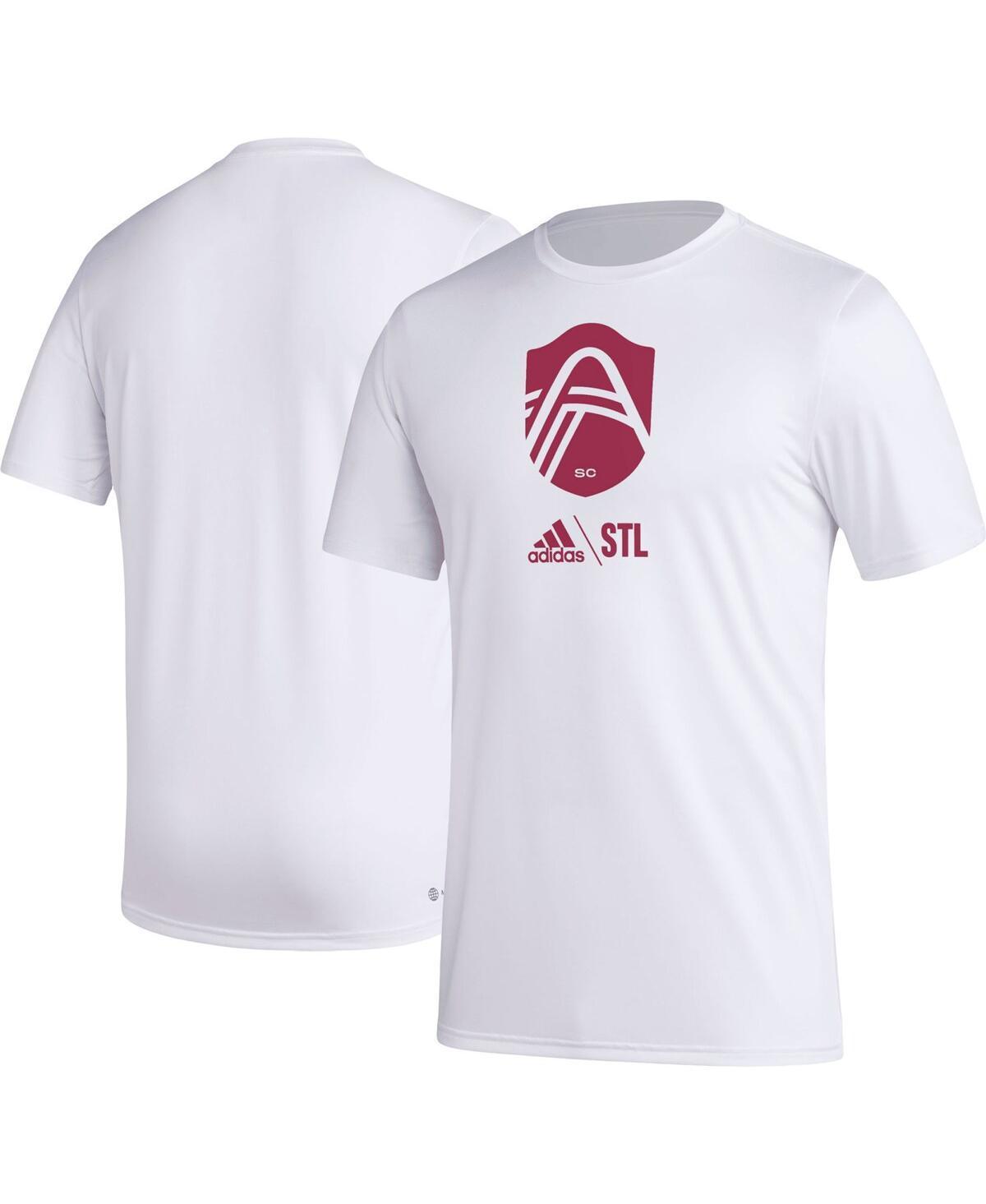 Mens adidas White St. Louis City SC Icon AEROREADY T-Shirt Product Image