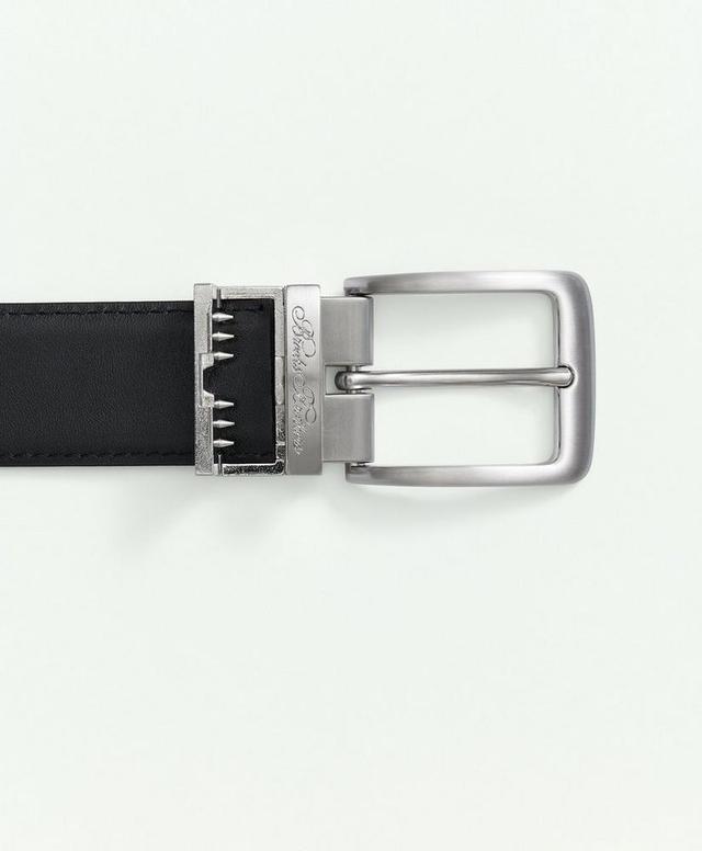 Cuttable Reversible Leather Belt With Changeable Gold-Tone & Silver-Tone Buckles Product Image