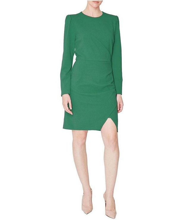 Julia Jordan Stretch Crepe Long Sleeve Sheath Dress Product Image