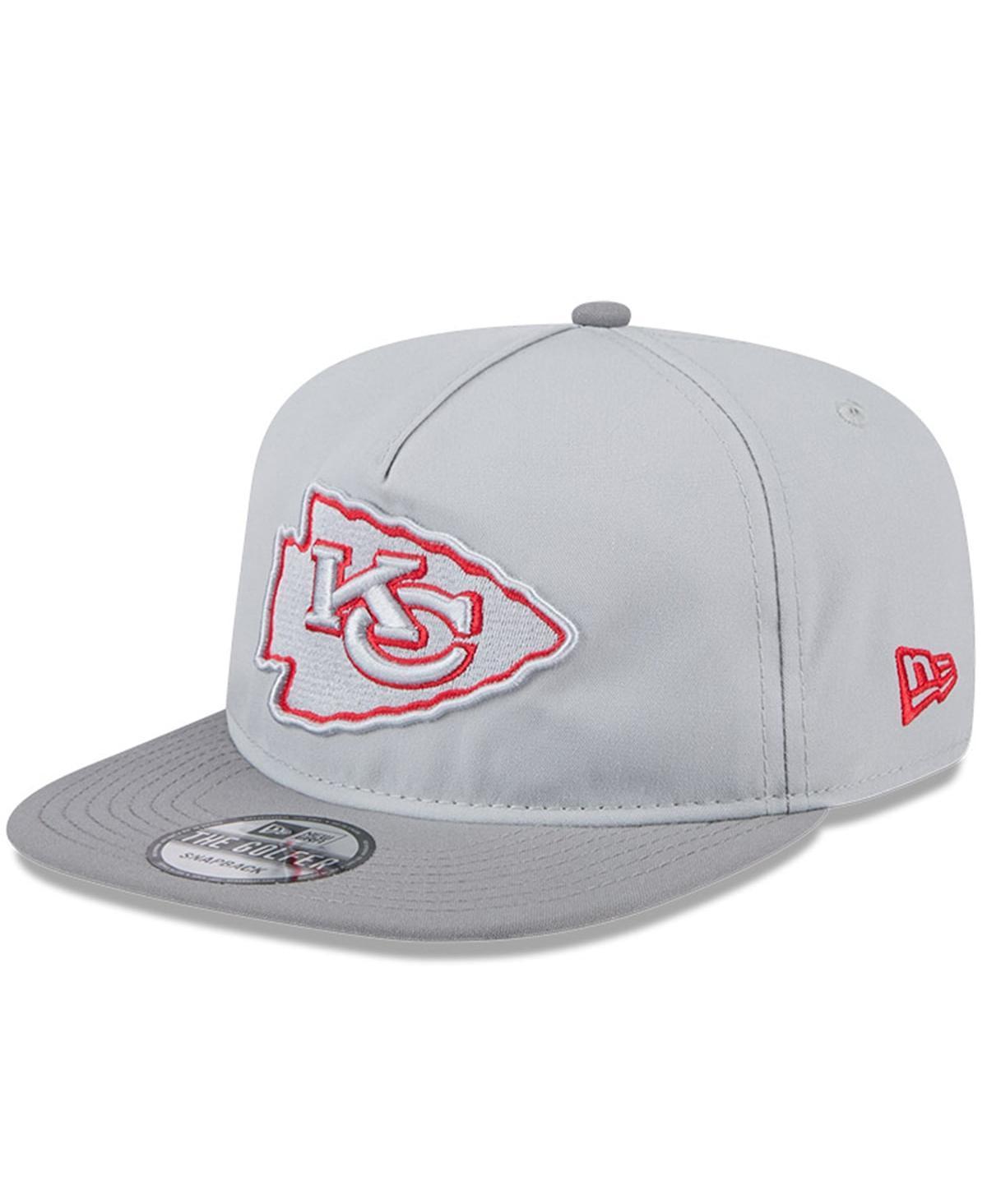 New Era Mens Gray Kansas City Chiefs 2024 Nfl Training Camp Golfer Snapback Hat Product Image