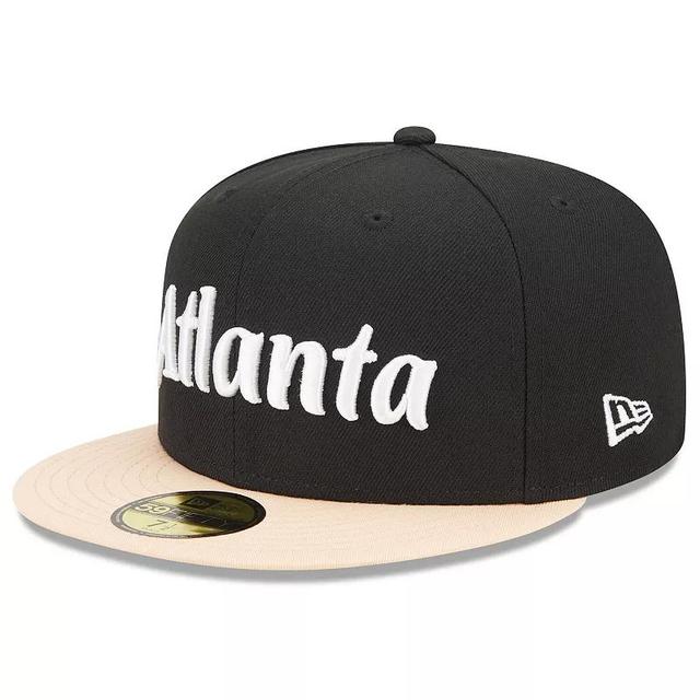 Mens New Era Atlanta Hawks 2022/23 City Edition Official 59FIFTY Fitted Hat Product Image