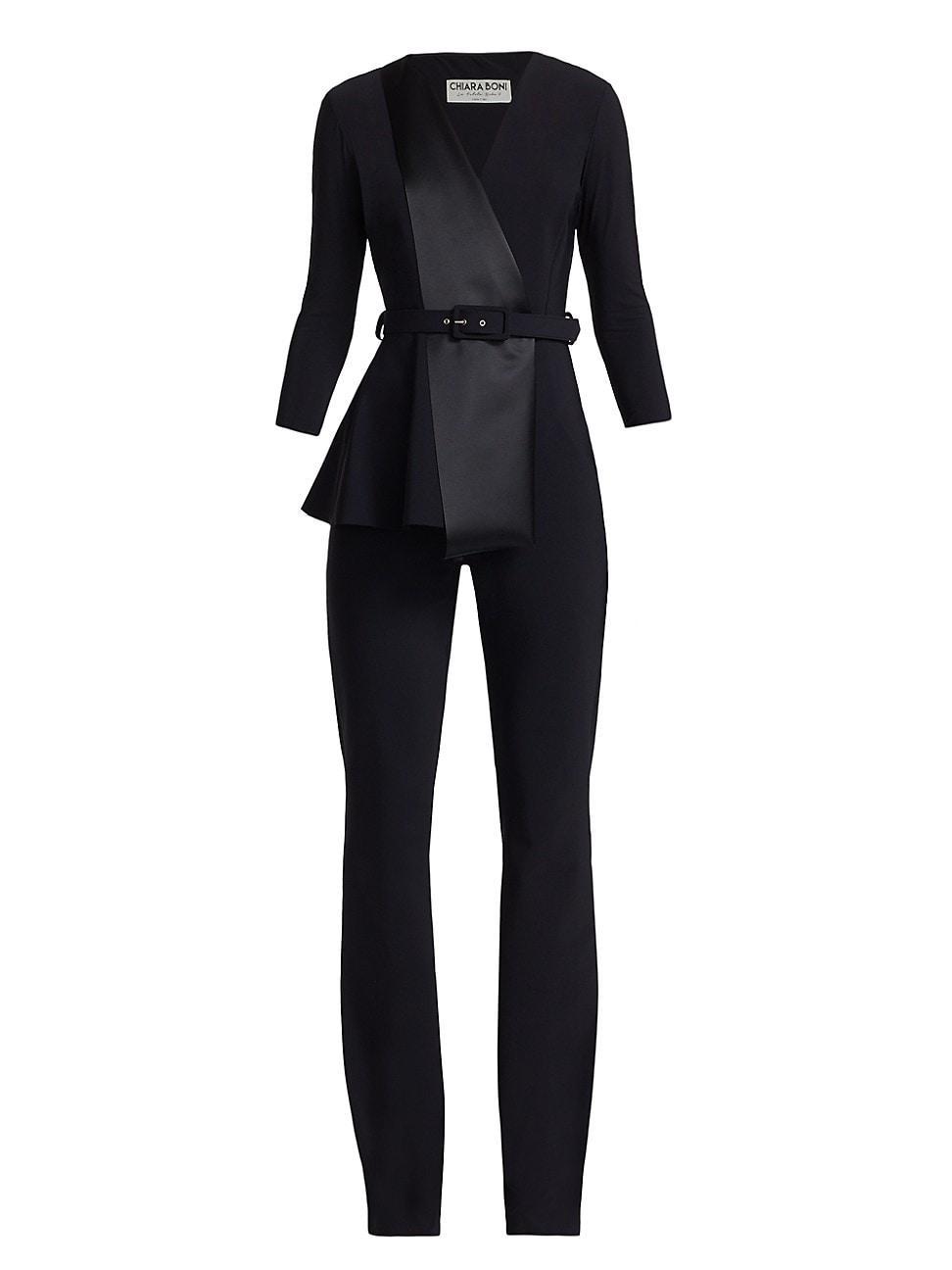 Womens Kerolyn Jersey Flare-Leg Jumpsuit Product Image