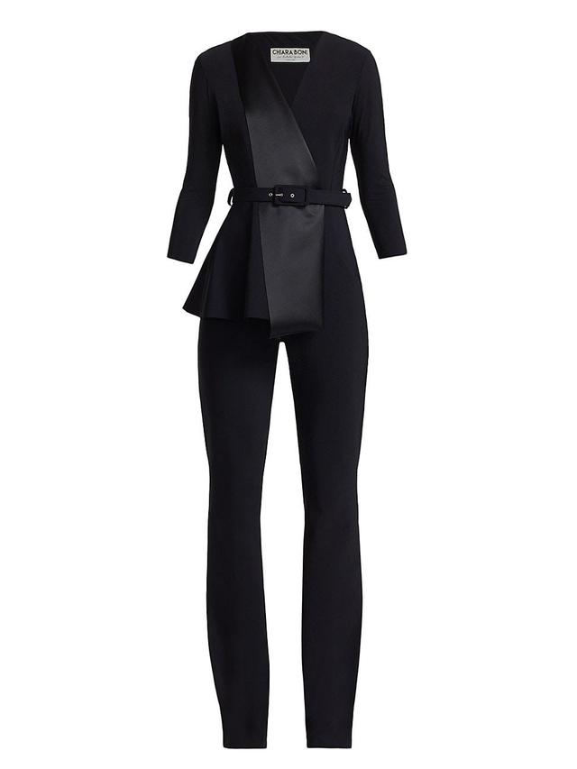 Womens Kerolyn Jersey Flare-Leg Jumpsuit Product Image