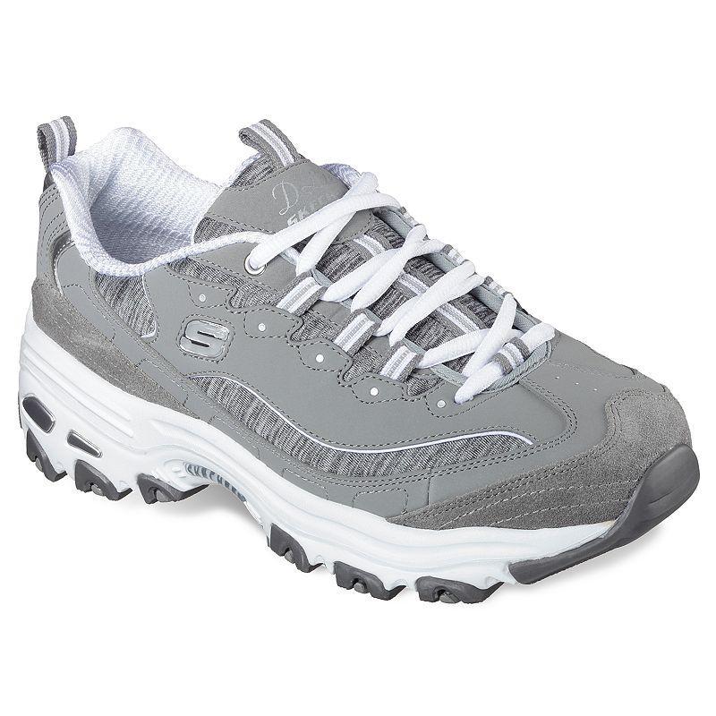 Skechers Womens DLites - Me Time Walking Sneakers from Finish Line - Grey Product Image