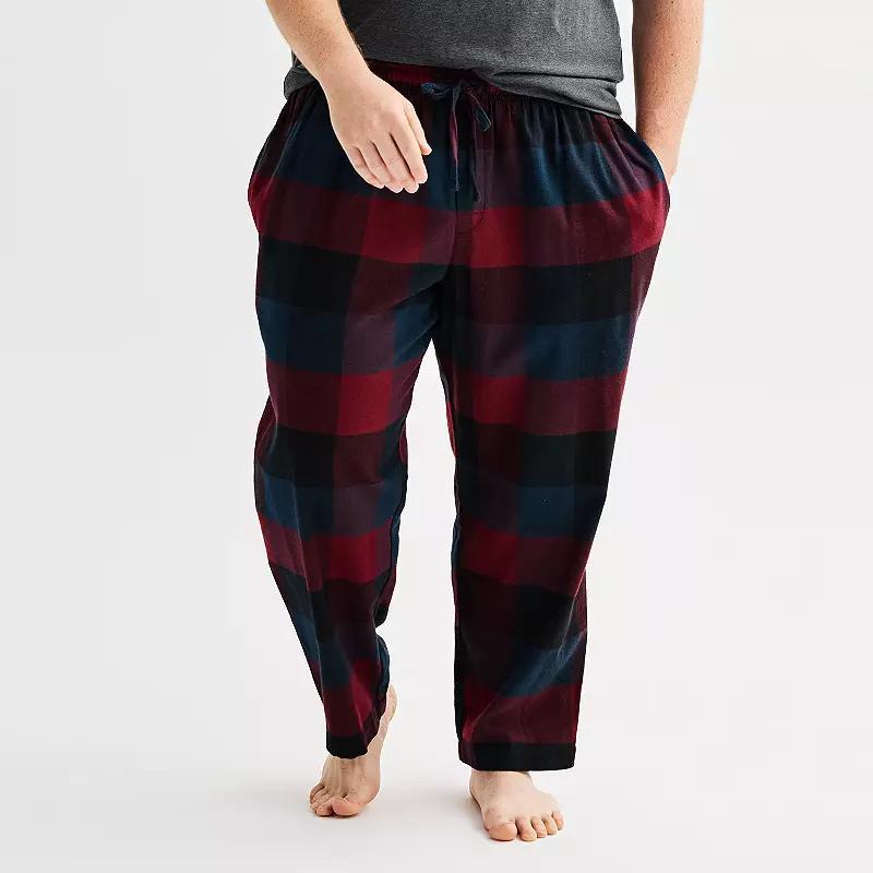 Big & Tall Sonoma Goods For Life Flannel Drawstring Pajama Pants, Mens Product Image