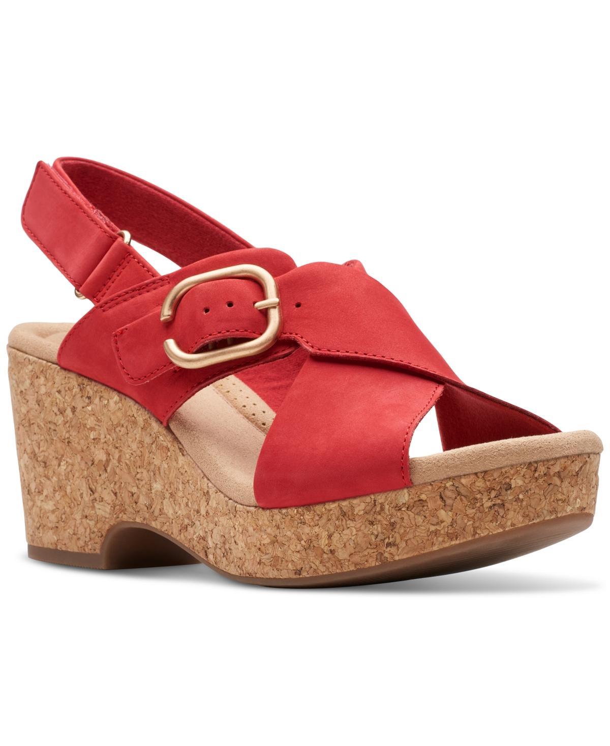 Clarks Womens Giselle Dove Wedge Sandals Product Image