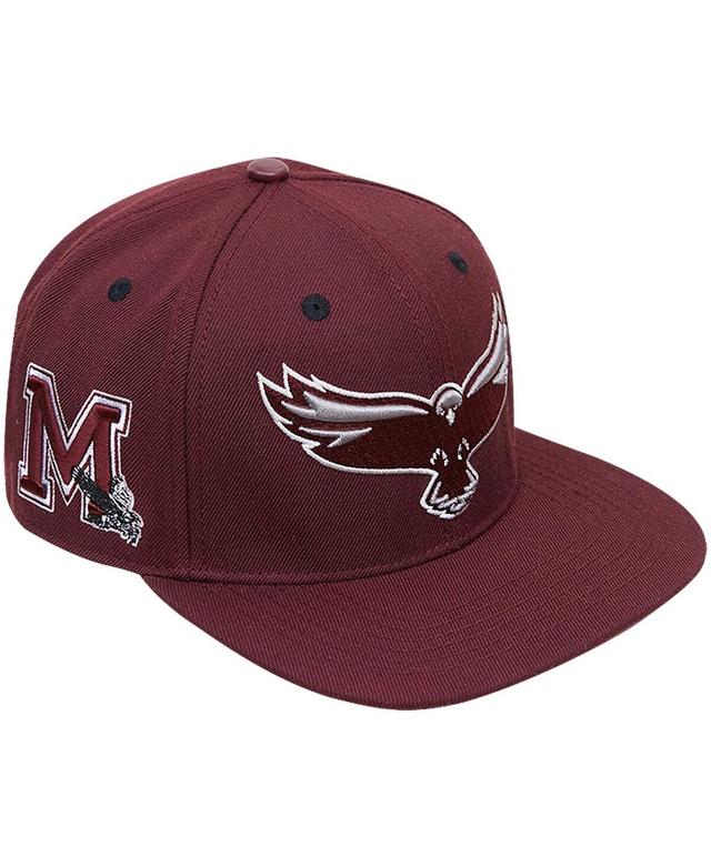 Mens Pro Standard Maroon Maryland Eastern Shore Hawks Evergreen Mascot Snapback Hat Product Image