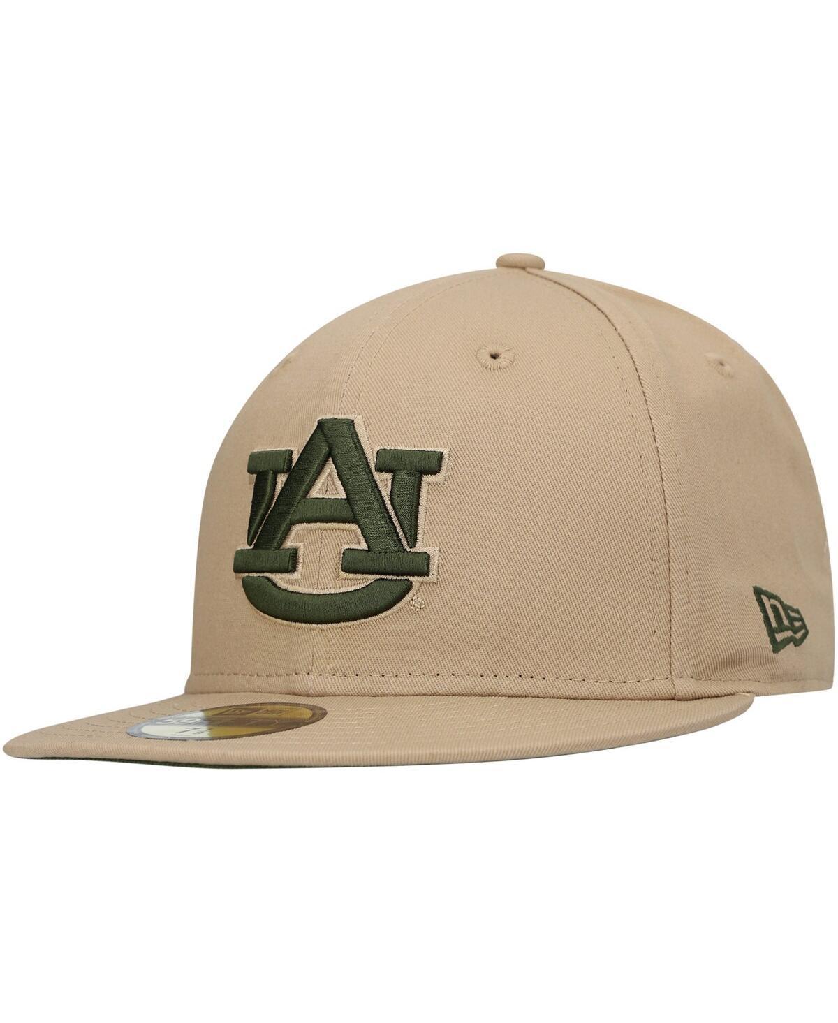 Mens New Era Tan Auburn Tigers Camel & Rifle 59FIFTY Fitted Hat Product Image