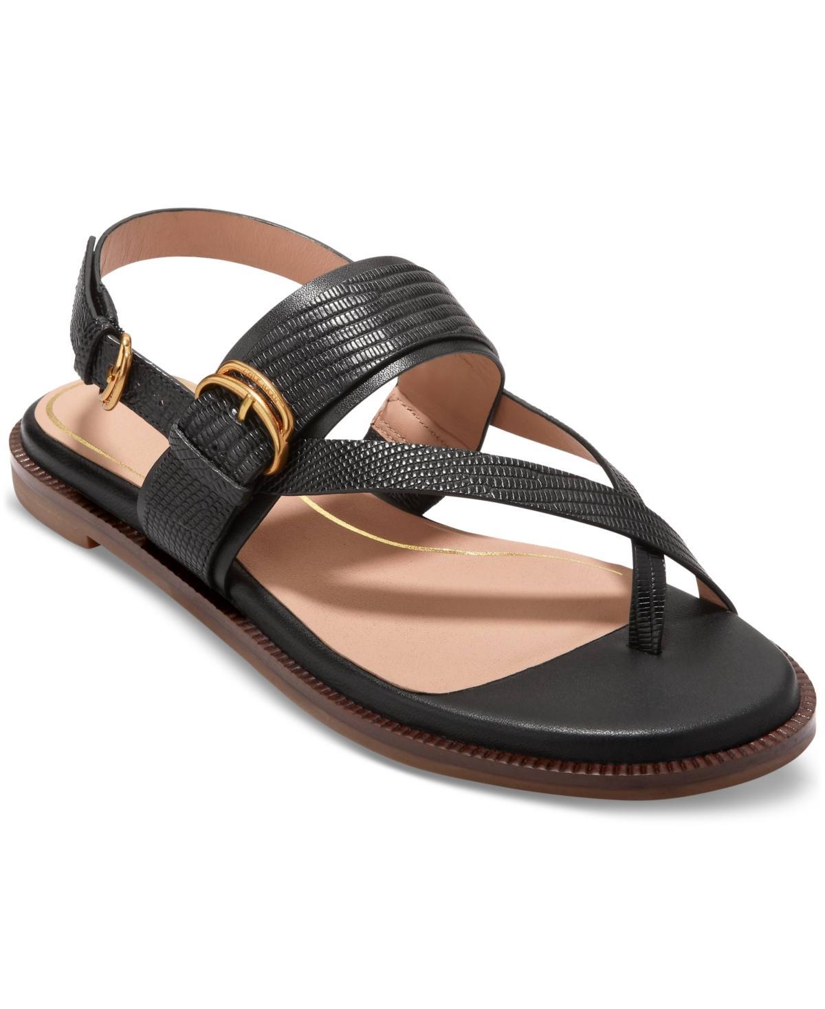 Cole Haan Womens Anica Lux Buckle Flat Sandals Product Image