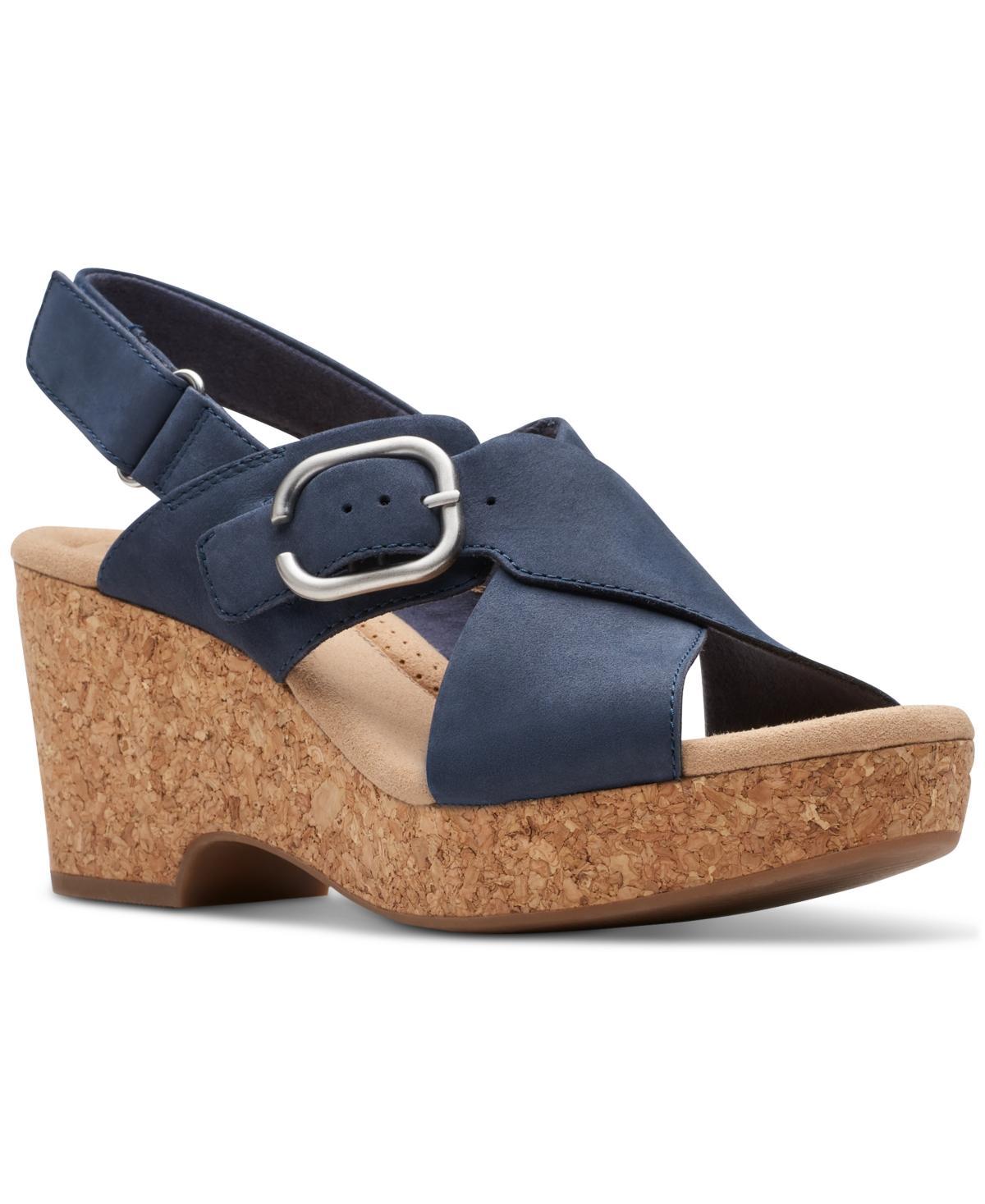 Clarks Womens Giselle Dove Wedge Sandals Product Image