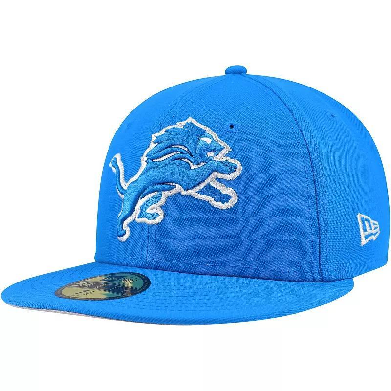 Mens New Era Detroit Lions Team Basic 59FIFTY Fitted Hat Product Image