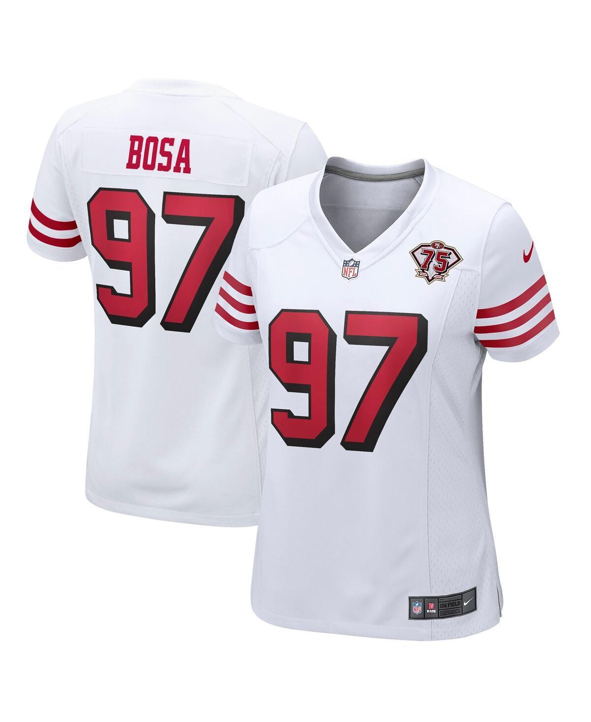 Womens Nike Nick Bosa San Francisco 49ers 75th Anniversary 2nd Alternate Game Jersey Product Image