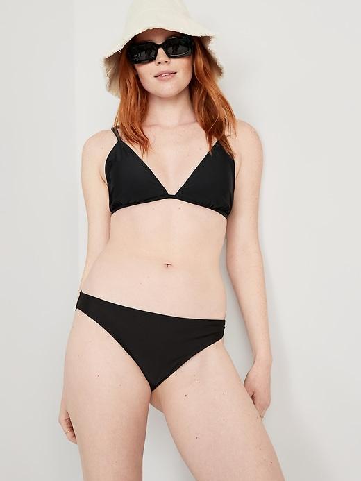 High-Waisted Classic Bikini Swim Bottoms Product Image