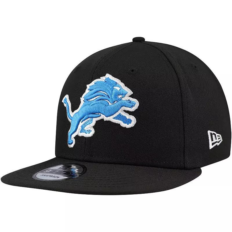 Mens New Era Detroit Lions Basic 9FIFTY Snapback Hat Product Image