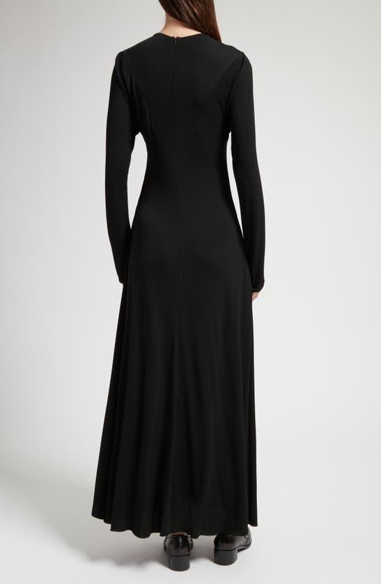 THE ROW Jersey Maxi Dress In Black Product Image