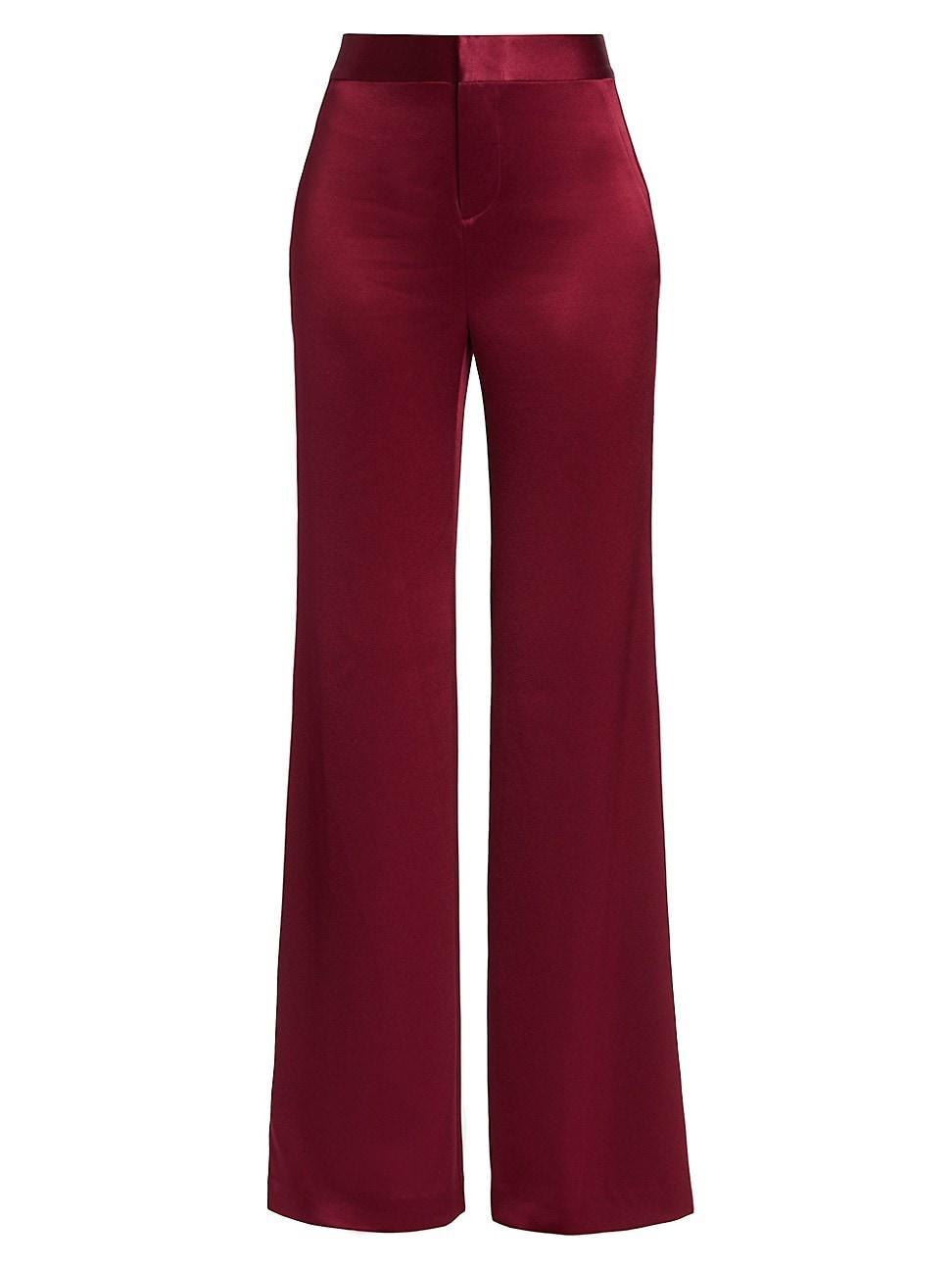 Womens Deanna Boot-Cut Satin Pants product image