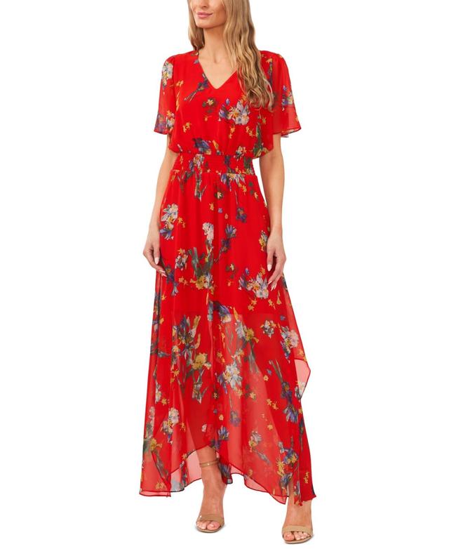 CeCe Floral Handkerchief Hem Dress Product Image