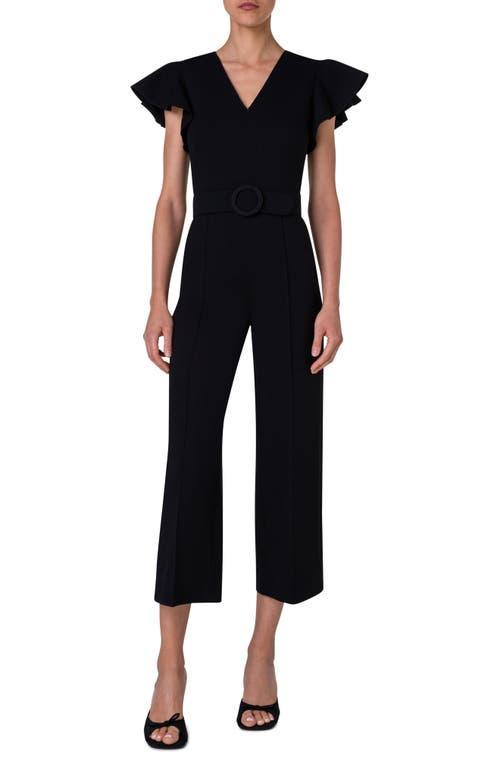 Akris punto Flutter Sleeve Crop Jumpsuit Product Image