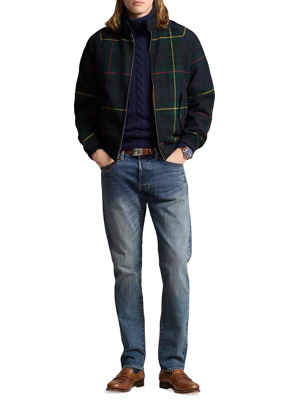 Plaid Wool Twill Jacket Product Image