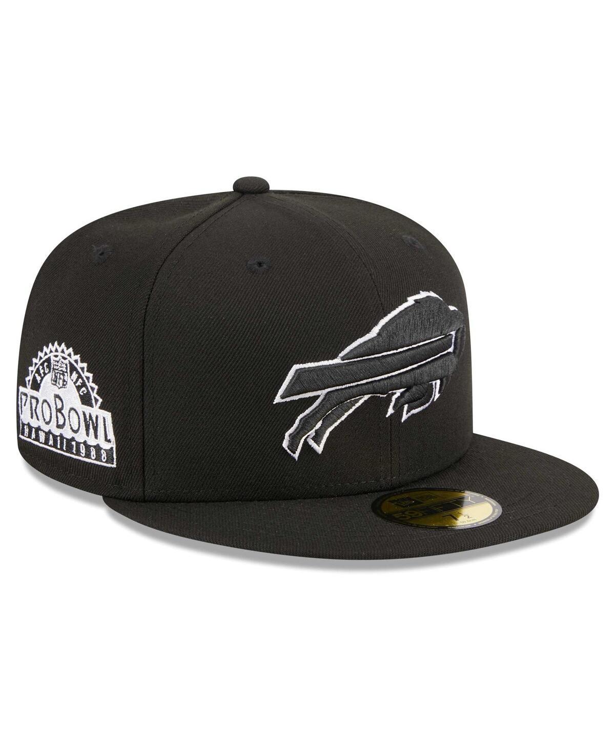 Mens New Era Black Buffalo Bills Main Patch 59FIFTY Fitted Hat Product Image