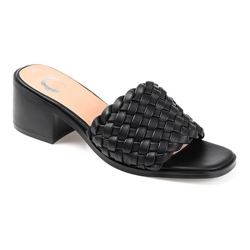 Journee Collection Fylicia Womens Slide Sandals Black Product Image