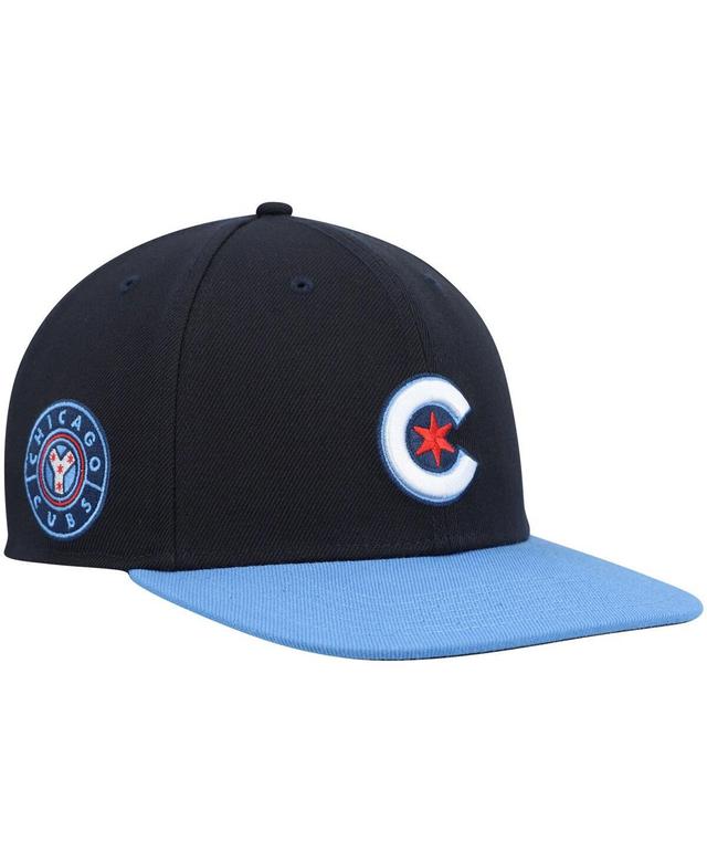 Mens 47 Chicago Cubs 2021 City Connect Captain Snapback Hat, Blue Product Image