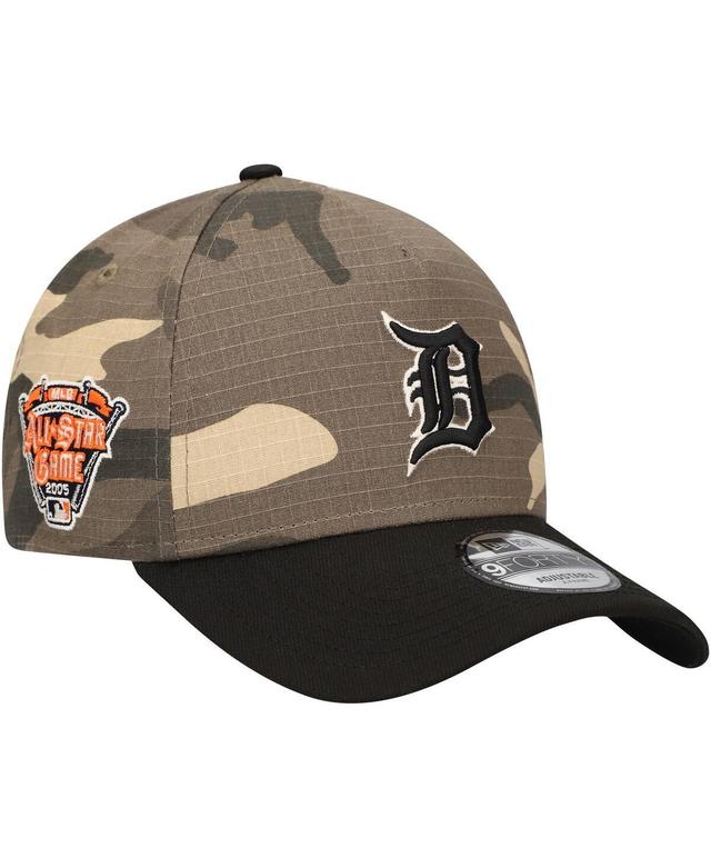 Mens New Era Detroit Tigers Camo Crown A-Frame 9FORTY Adjustable Hat Product Image