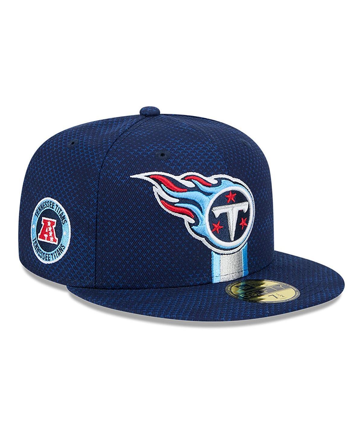 New Era Mens Navy Tennessee Titans 2024 Sideline 59FIFTY Fitted Hat Product Image